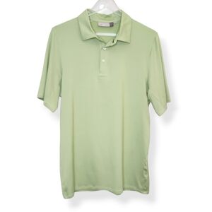 KJUS Polo Shirt Short Sleeve Collared Green Striped Men's Size Medium SPF 50+